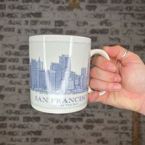 Starbucks | San Fransisco vintage blue and white ceramic mug